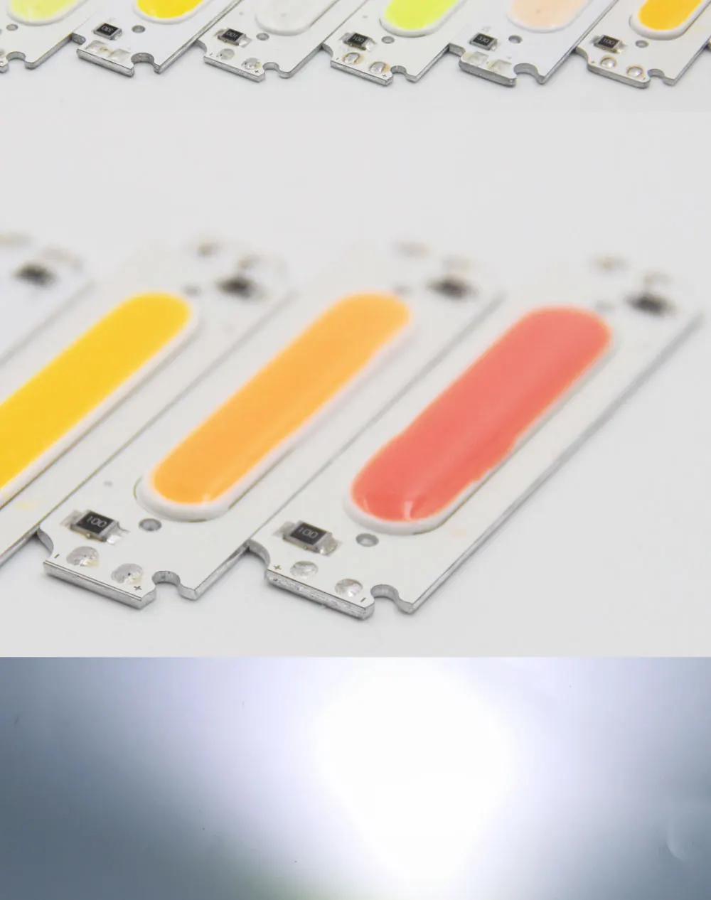 DC 12V 60*15mm COB LED Bar 2W Diode Lighting Strip Red Blue Pink Green Yellow White Color for DIY Lamp