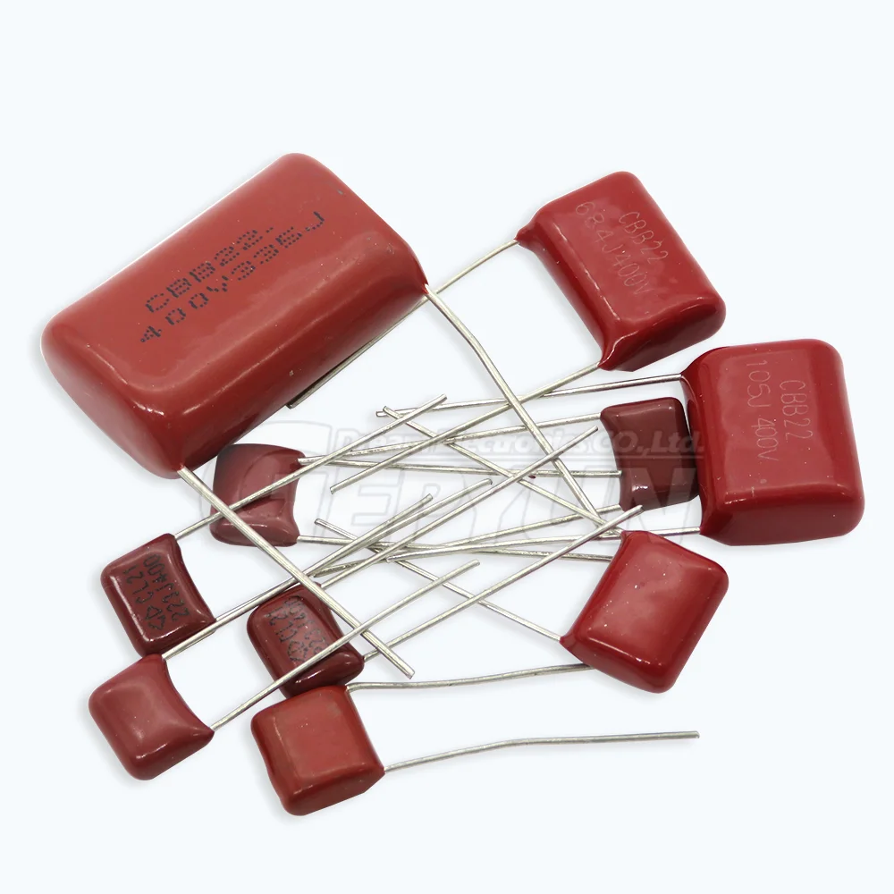 CBB polypropylene film capacitor 63V 100V 250V 400V 450V 630V 2000V 101 103 104 105 125J 221 222 223 224 225 332 333 33