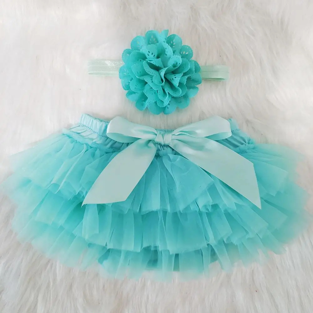 Baby Cotton Chiffon Ruffle Bloomers cute Baby Diaper Cover Newborn Flower Shorts Toddler fashion Summer Satin Pants  headband