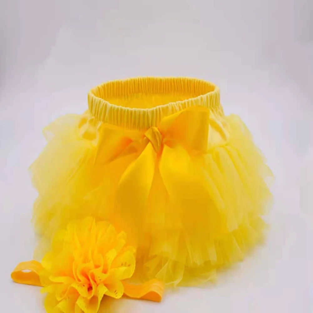 Baby Cotton Chiffon Ruffle Bloomers cute Baby Diaper Cover Newborn Flower Shorts Toddler fashion Summer Satin Pants  headband