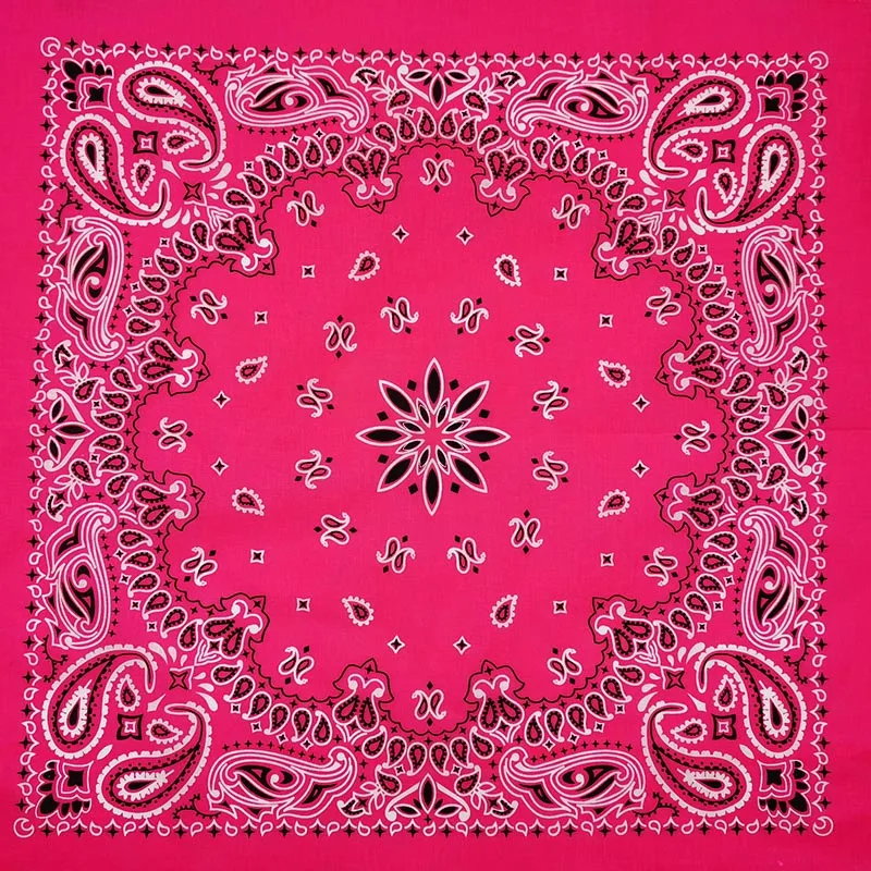Bright Color Women Foulard Hip Hop Cotton Square Scarf Bandana Headband Scarf Cashew Gifts For Men/Boys/Girls