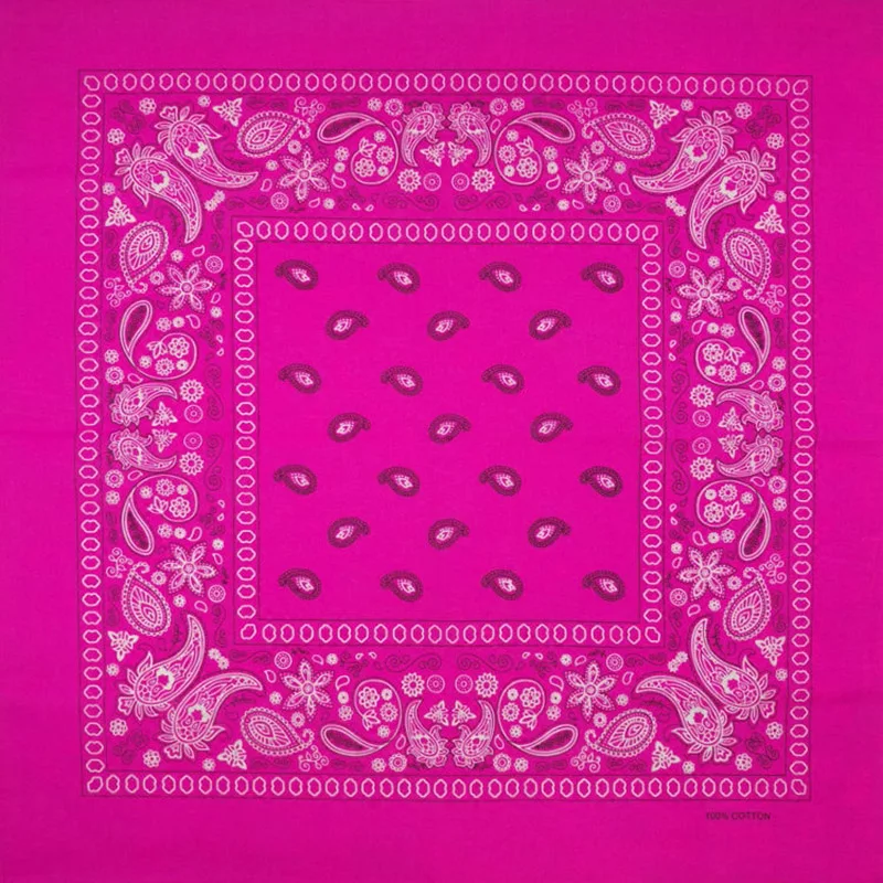 Bright Color Women Foulard Hip Hop Cotton Square Scarf Bandana Headband Scarf Cashew Gifts For Men/Boys/Girls
