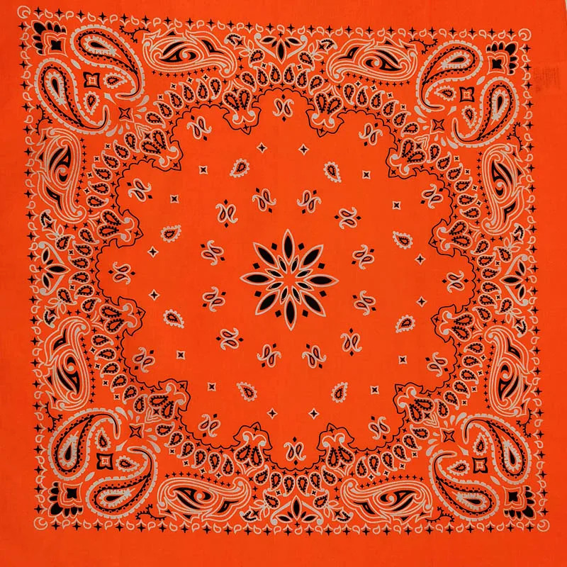 Bright Color Women Foulard Hip Hop Cotton Square Scarf Bandana Headband Scarf Cashew Gifts For Men/Boys/Girls