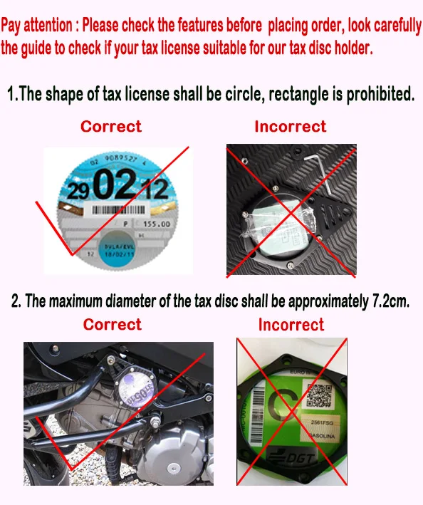 Motorcycle Tax Disc Holder, Motorcycle Sticker Holder, Tax Disc Cylindrical Holder, Tax Permit Holder Waterproof