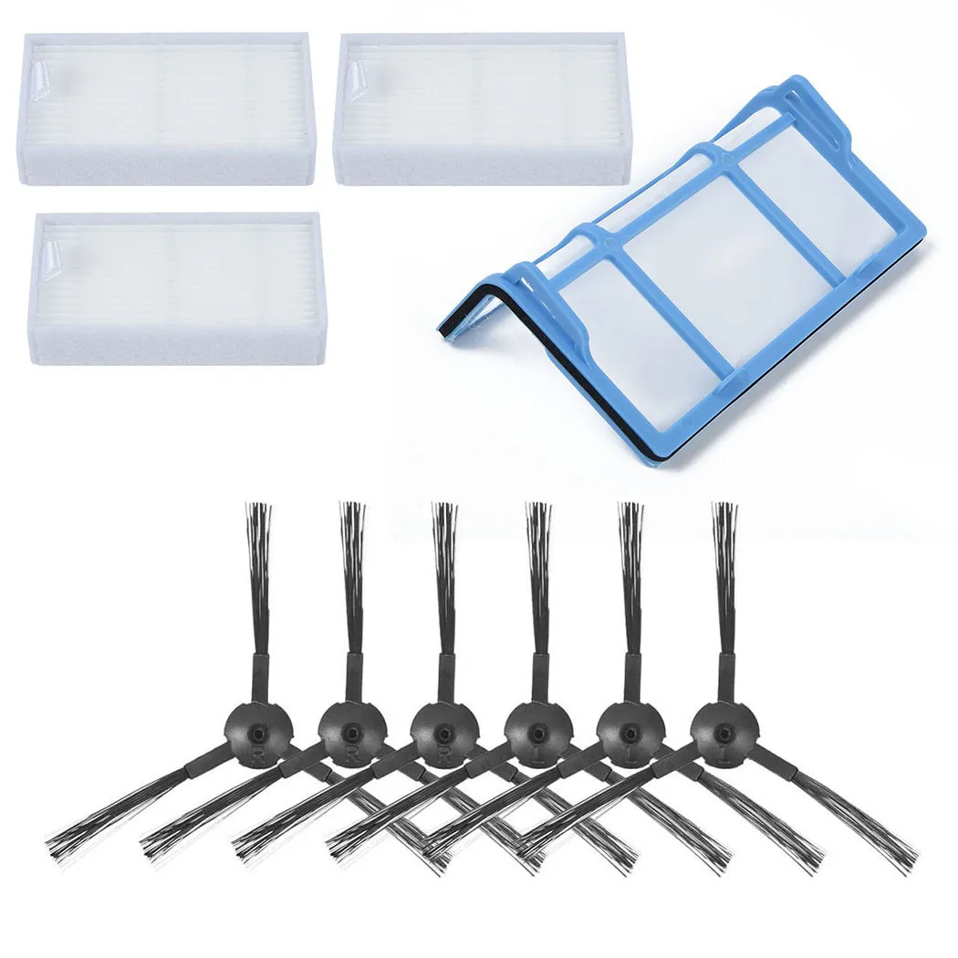 Compatible For Medion MD 18500 /18600 /18501 Robot Vacuum Cleaner Hepa Filter Primary Filter Spin Edge Side Brush Spare Part Kit