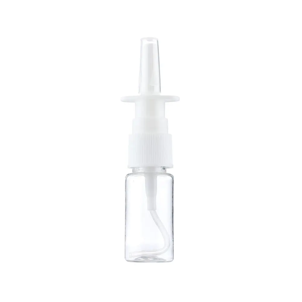 2pcs New White Nasal Spray Pump Empty Plastic Bottles Refillable Sprayer Health Nose Mist For Medical Packaging Accessories