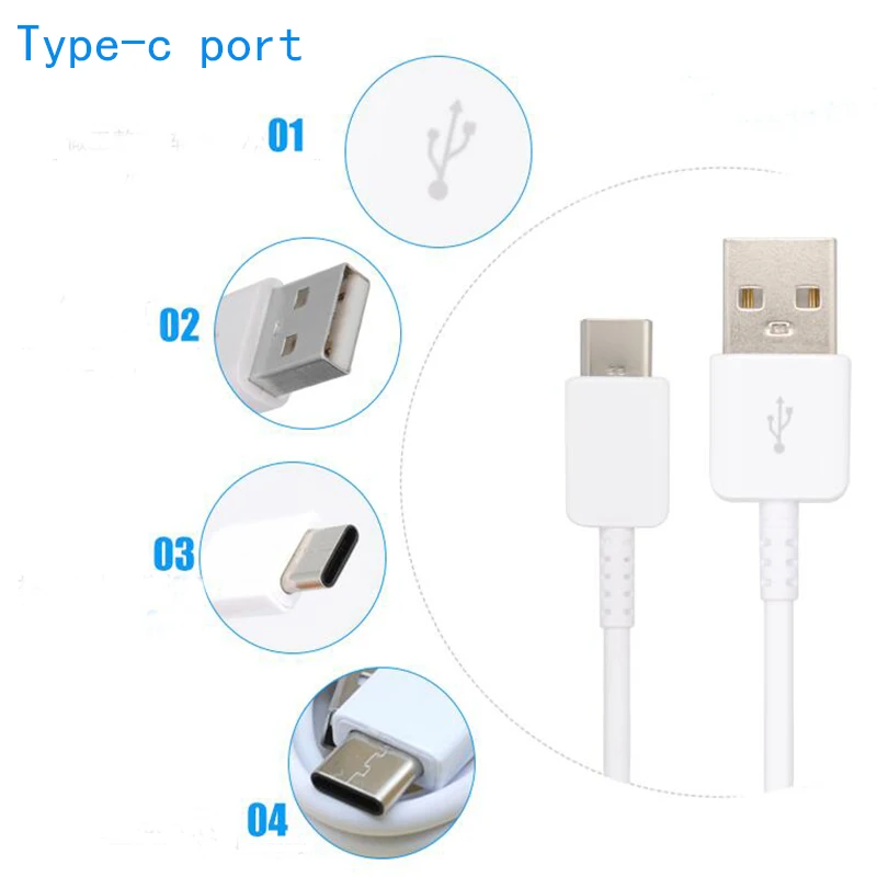Original TYPE C Cable 1.2/1.5M Fast Charger Data Line For samsung Galaxy S8 S9 Plus S10 S21 Ultra Note 8 9 10 A51 A71 A52 A21S