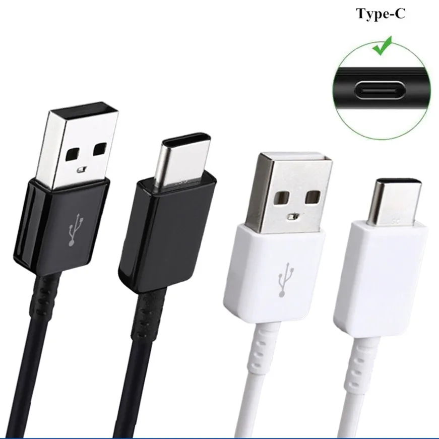 Original TYPE C Cable 1.2/1.5M Fast Charger Data Line For samsung Galaxy S8 S9 Plus S10 S21 Ultra Note 8 9 10 A51 A71 A52 A21S
