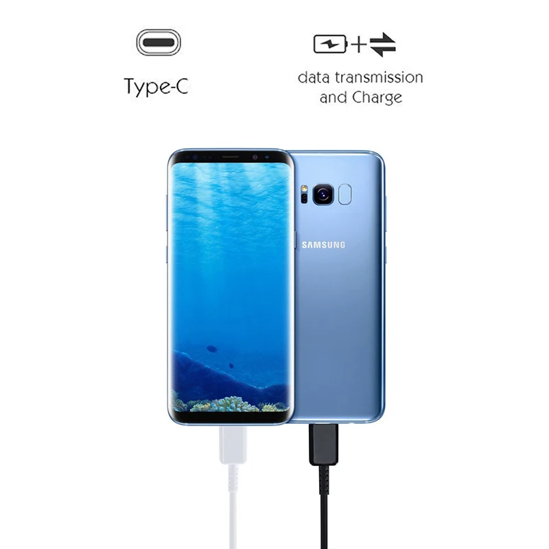 Original TYPE C Cable 1.2/1.5M Fast Charger Data Line For samsung Galaxy S8 S9 Plus S10 S21 Ultra Note 8 9 10 A51 A71 A52 A21S