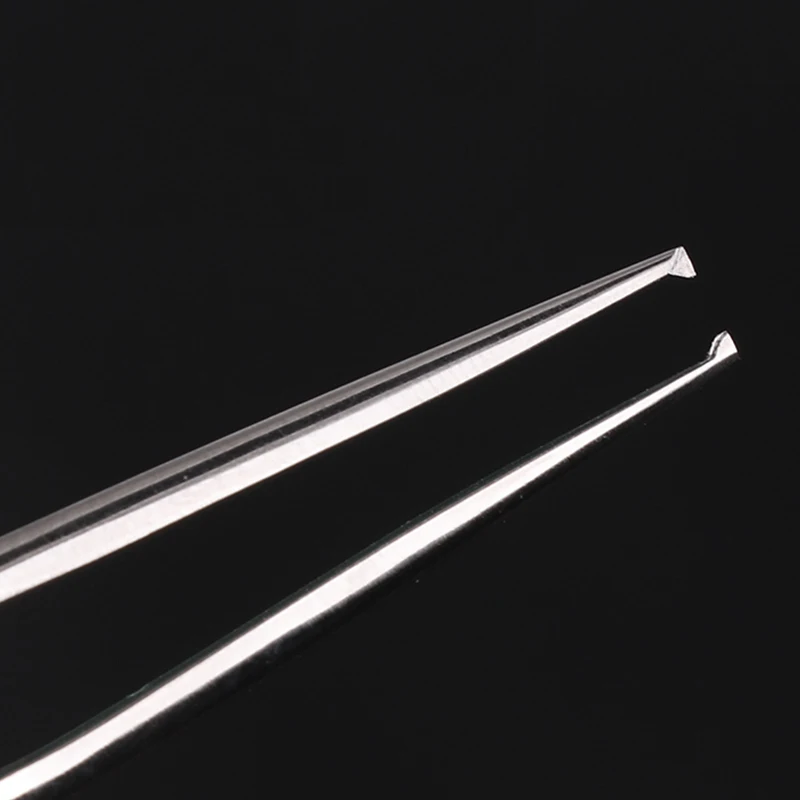 Stainless Steel Tweezers 10 cm Surgical Forceps Dental Insturment with 0.6 0.4 0.8mm teeth