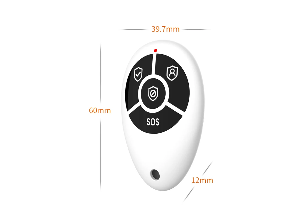 Staniot 4 Buttons Anti-Theft Smart Wireless Remote Control 433Mhz For Home Burglar Security Alarm System Support WIFI GSM 4G/2G