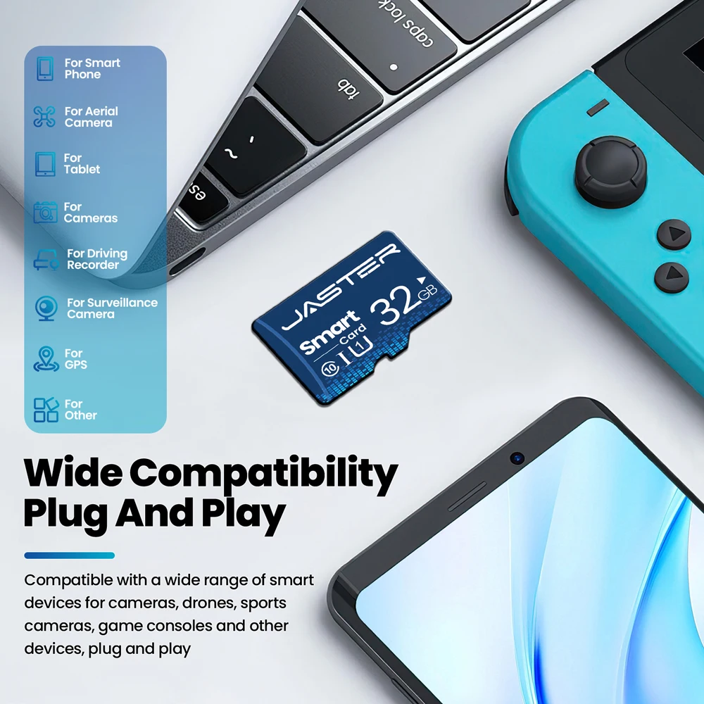 Mini TF Card High Speed Class10 Memory Card 128GB 32GB Tarjeta High Quality Flash Drive Card 16GB 64GB Smart SD Card Reder Gifts