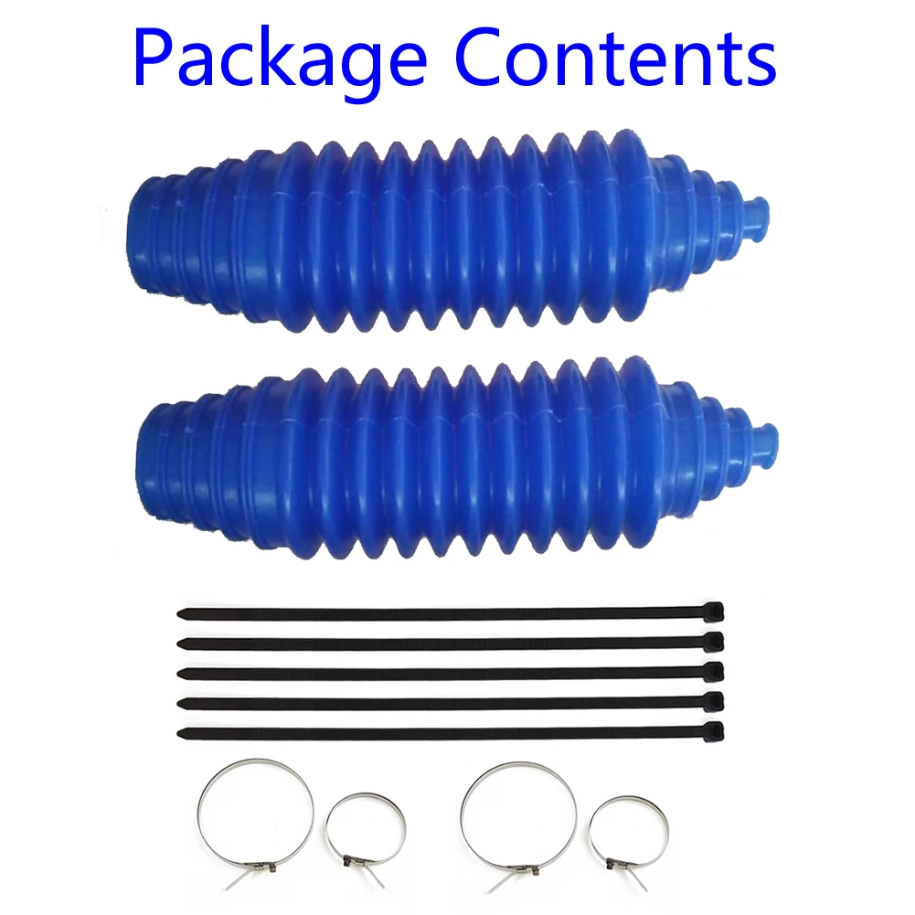 2 Sets Universal Silicone Dust Cover Joint Boot Drive Shaft Steering Boot Gaiter and Pinion Boot Replacement Car Accessories