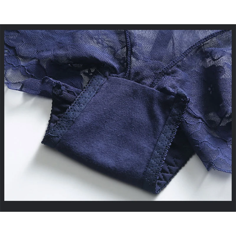 Women Sexy Hollow Transparent Lace Thin High Waist Underwear Great Elasticity Breathable Shapewear Abdomen Hips Panties Breifs
