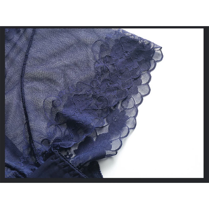 Women Sexy Hollow Transparent Lace Thin High Waist Underwear Great Elasticity Breathable Shapewear Abdomen Hips Panties Breifs