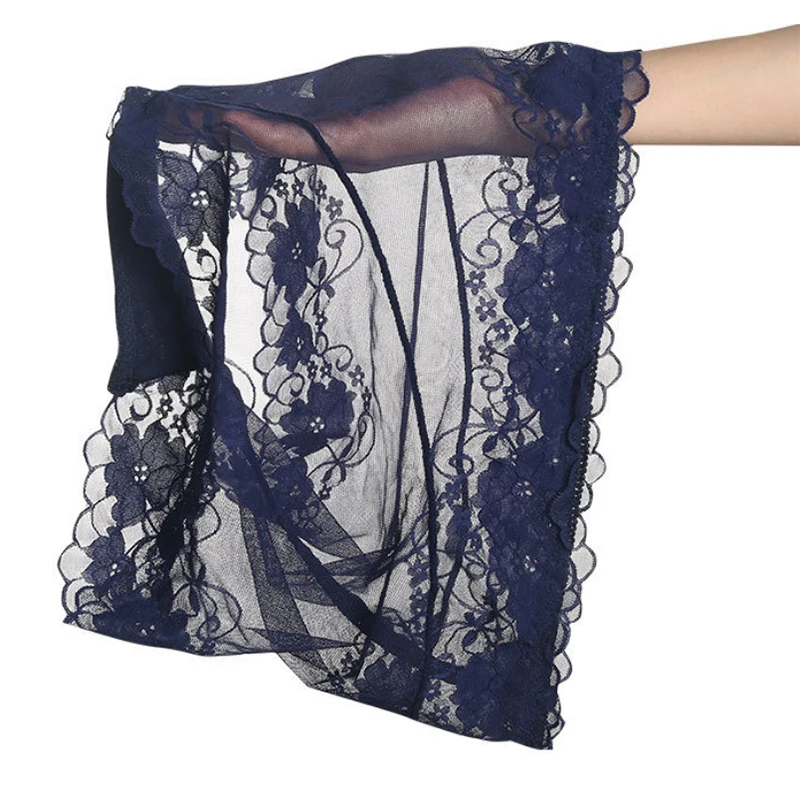 Women Sexy Hollow Transparent Lace Thin High Waist Underwear Great Elasticity Breathable Shapewear Abdomen Hips Panties Breifs