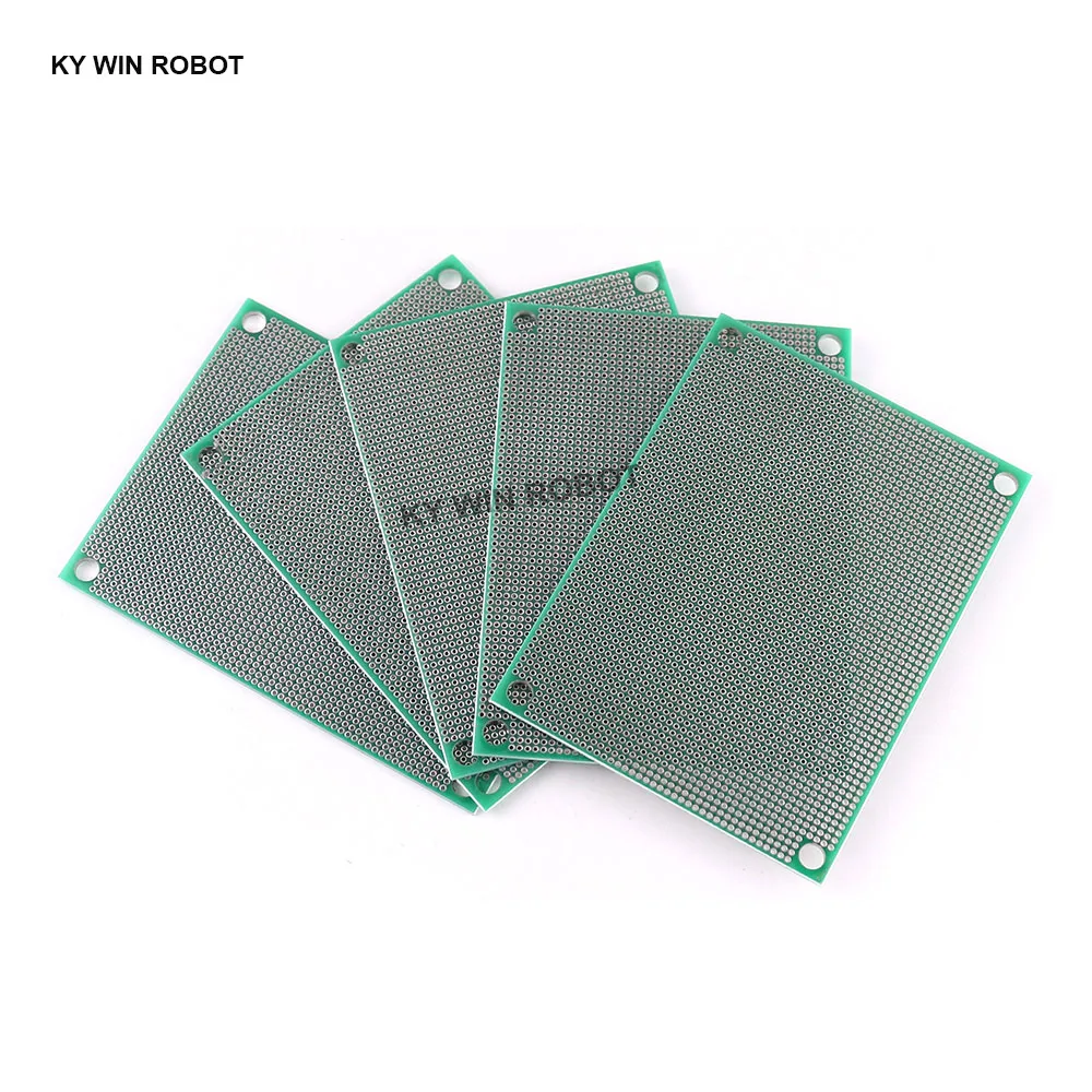 1pcs PCB Prototype Board Circuit Protoboard Universal Stripboard Prototyping Veroboard 6X8 cm 60x80mm Pitch 1.27mm Double Side