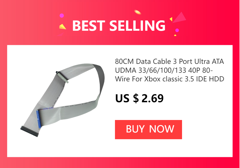 3.5inch IDE 40Pin Desktop Computer 3.5" Female to Female Hard Disk Drive HDD DVD Data Extension Cable 10cm 20cm 30cm
