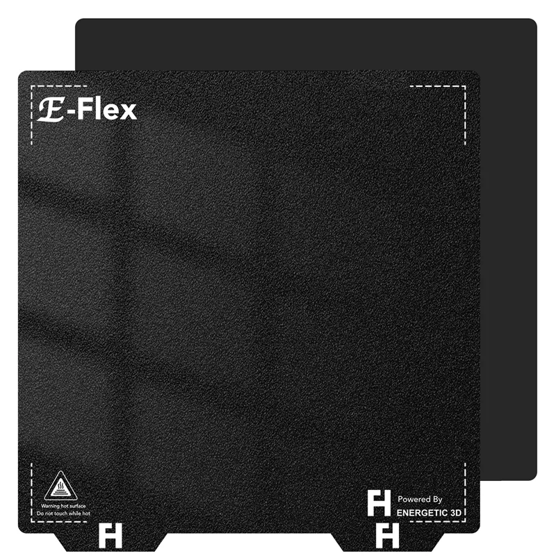 For Voron PEI Double Sided Black Texured PEI Pro Coated Spring Steel Sheet Build Plate 120/300/355mm For 3D Printer Parts