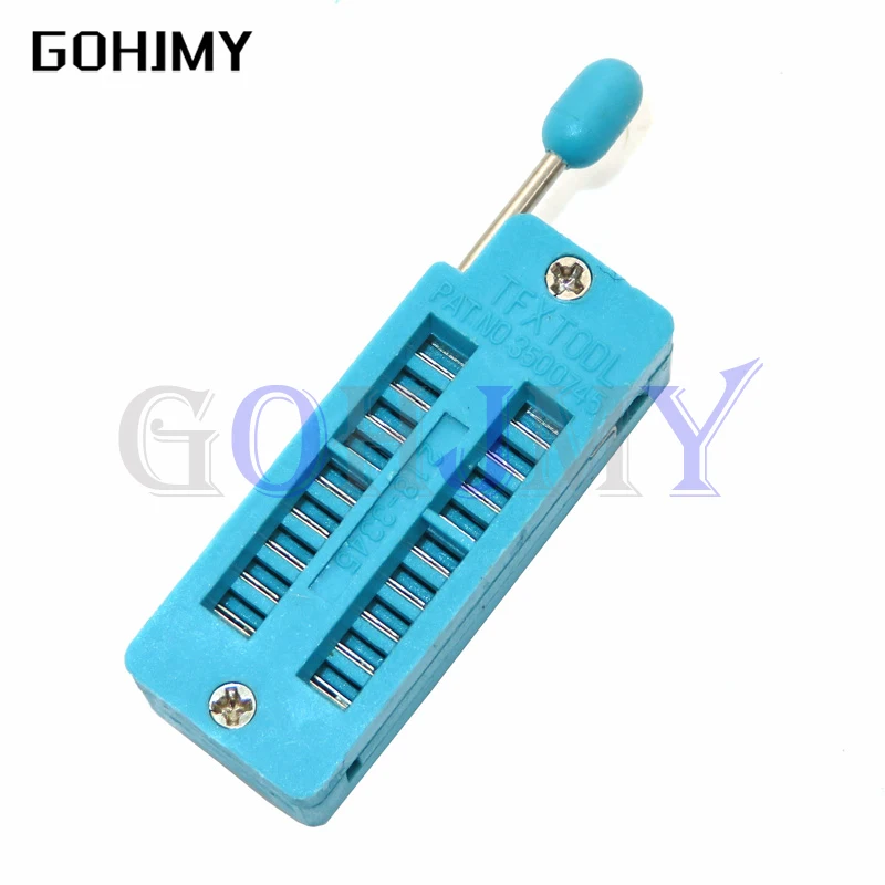 1PCS 2.54MM IC lock seat socket Test Universal ZIF sockets 14Pin 16Pin 18Pin 20Pin 24Pin 28Pin 14P 16P 18P 20P 24 28P IC socket