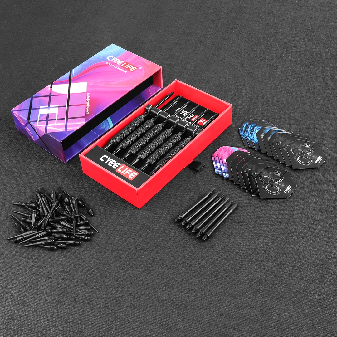 CyeeLife 16/20g Soft Tip Darts Set Professional for Plastic Electronic Dartboard Indoor Dartboard Game Family Bar Entertainment