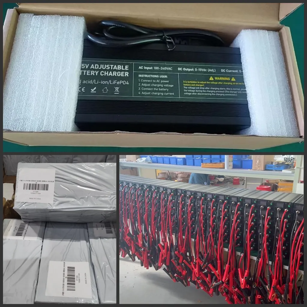14.6V 80A 50A Battery Charger Lifepo4 Charger Current and Fixed Voltage 100V 240V Power Adapter with Display 40A 30A 20A