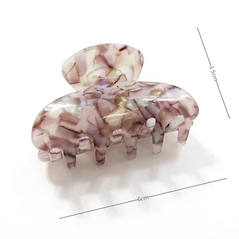 Newest Acetate Hair Claw Clips Women Barrette Clamp Jelly Colors Ponytail Crab Girls Hair Hairpin Hair Styling Accessories Gifts