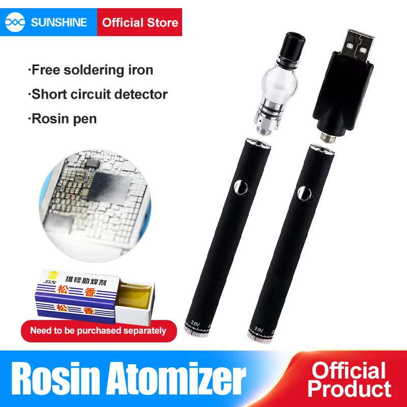 Rosin Atomizer Short Circuit Detector For Motherboard Repair Sprayer Rosin Adapter Flux Pen Repair Tool No Need Soldering Iron