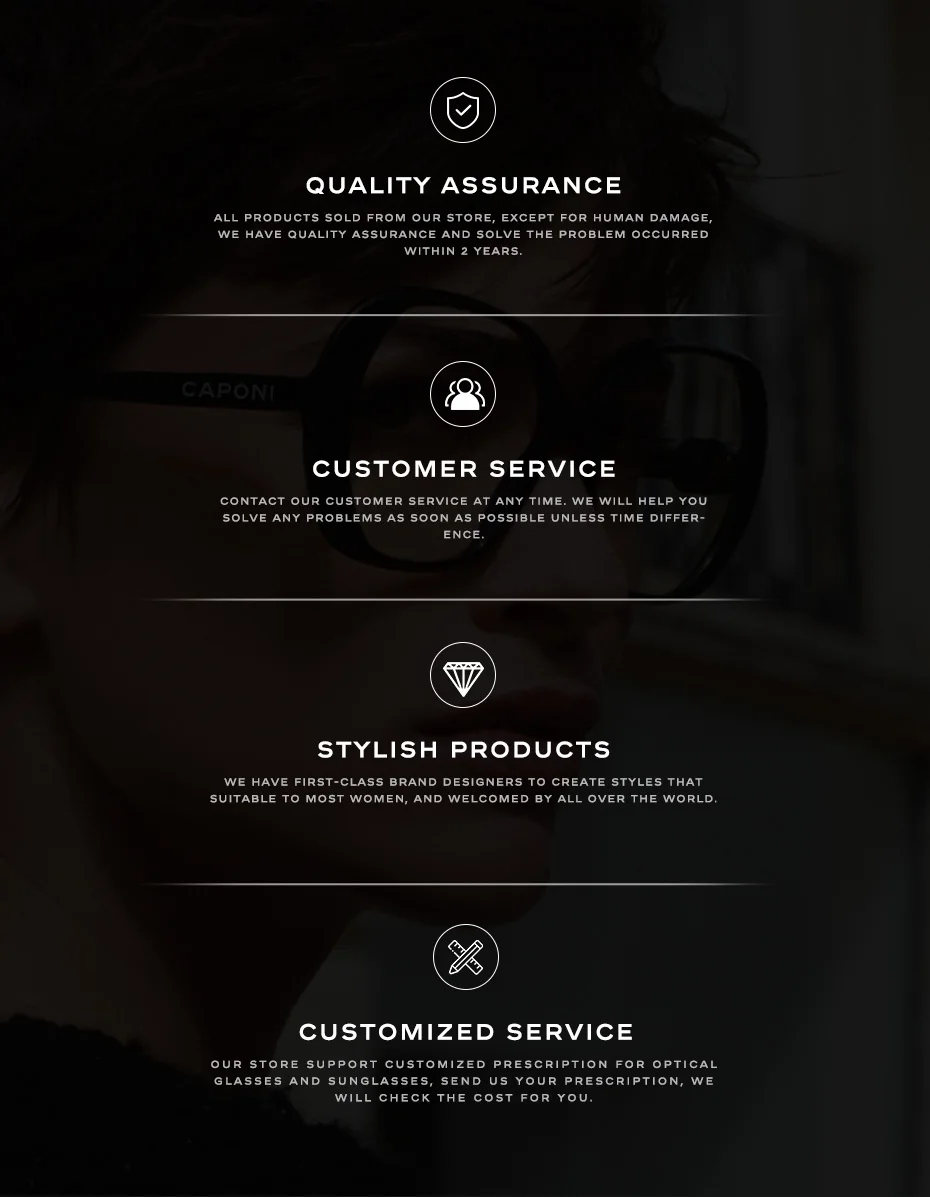 CAPONI Gradient Women's Sunglasses Polarized Fashion Brand Designer Sun Glasses Anti UV Ray Original Decorative Shades CP21015