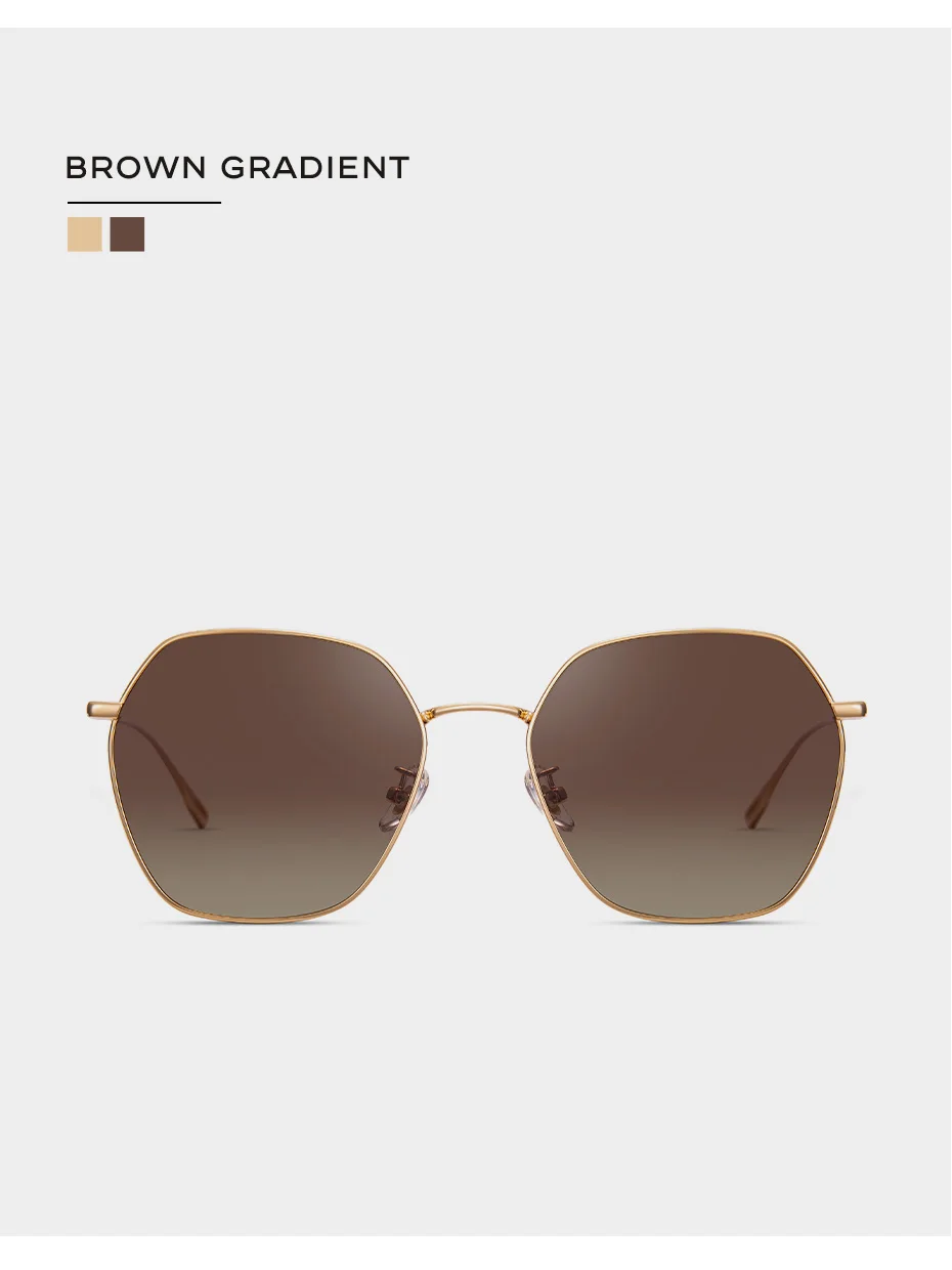 CAPONI Gradient Women's Sunglasses Polarized Fashion Brand Designer Sun Glasses Anti UV Ray Original Decorative Shades CP21015