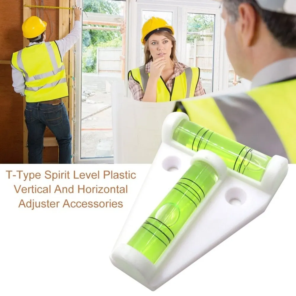 Spirit T Level plastic measuring Vertical and horizontal adjuster Trailer Motorhome Boat Accessories Parts 1 piece