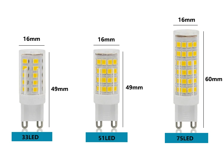 5W 9W 15W 20W 25W G9 LED Corn Light Bulb SMD 2835 AC 220V 110V Super Bright Replace 30W Halogen Lamp Spotlight Warm Cold White