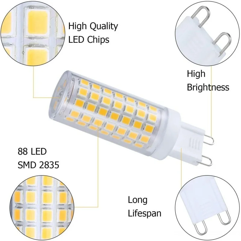 5W 9W 15W 20W 25W G9 LED Corn Light Bulb SMD 2835 AC 220V 110V Super Bright Replace 30W Halogen Lamp Spotlight Warm Cold White