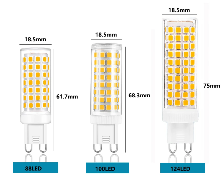 5W 9W 15W 20W 25W G9 LED Corn Light Bulb SMD 2835 AC 220V 110V Super Bright Replace 30W Halogen Lamp Spotlight Warm Cold White