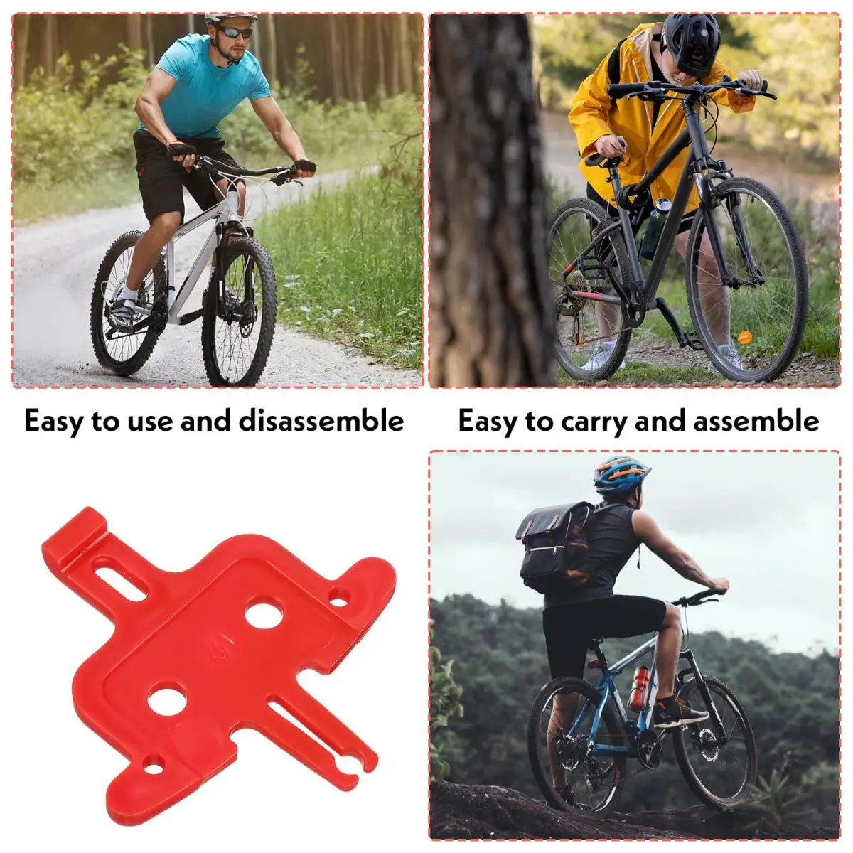 Bicycle Spacer Disc Spacer Bicycle Hydraulic Disc Brake Pads Spacer For MTB Bicycle Brake System Bicycle Repair Tools