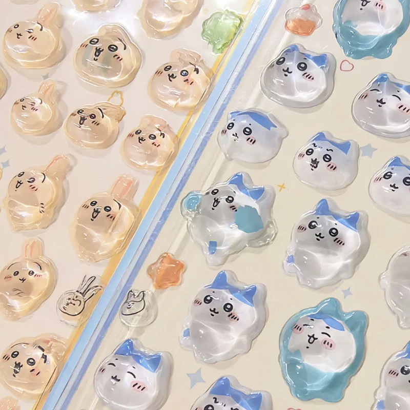Chiikawa BONBON DROP Cute 3D Decorative Decals Waterproof Adhesive Sticker for Phone Case Laptop Water Bottle DIY Craft Supplies