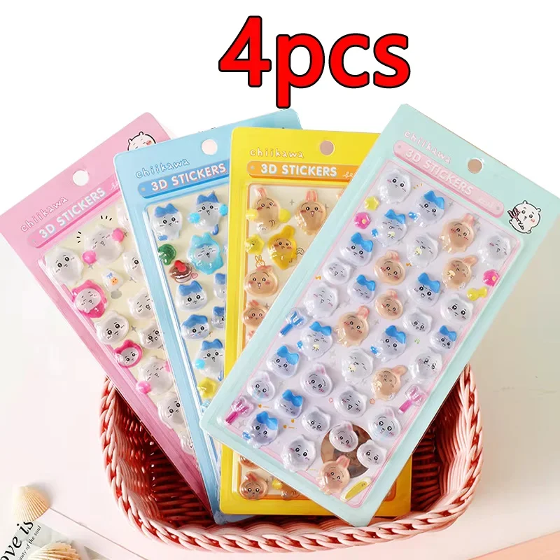 Chiikawa BONBON DROP Cute 3D Decorative Decals Waterproof Adhesive Sticker for Phone Case Laptop Water Bottle DIY Craft Supplies