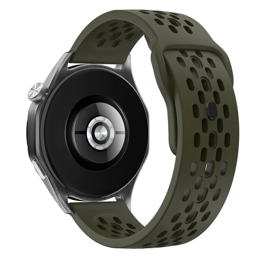 22mm Hole Silicone Band for Garmin Forerunner 255 265 970 165 55/Active 6 5 Bracelet Correa For Venu 4 3 45mm/Vivoactive 5 Strap