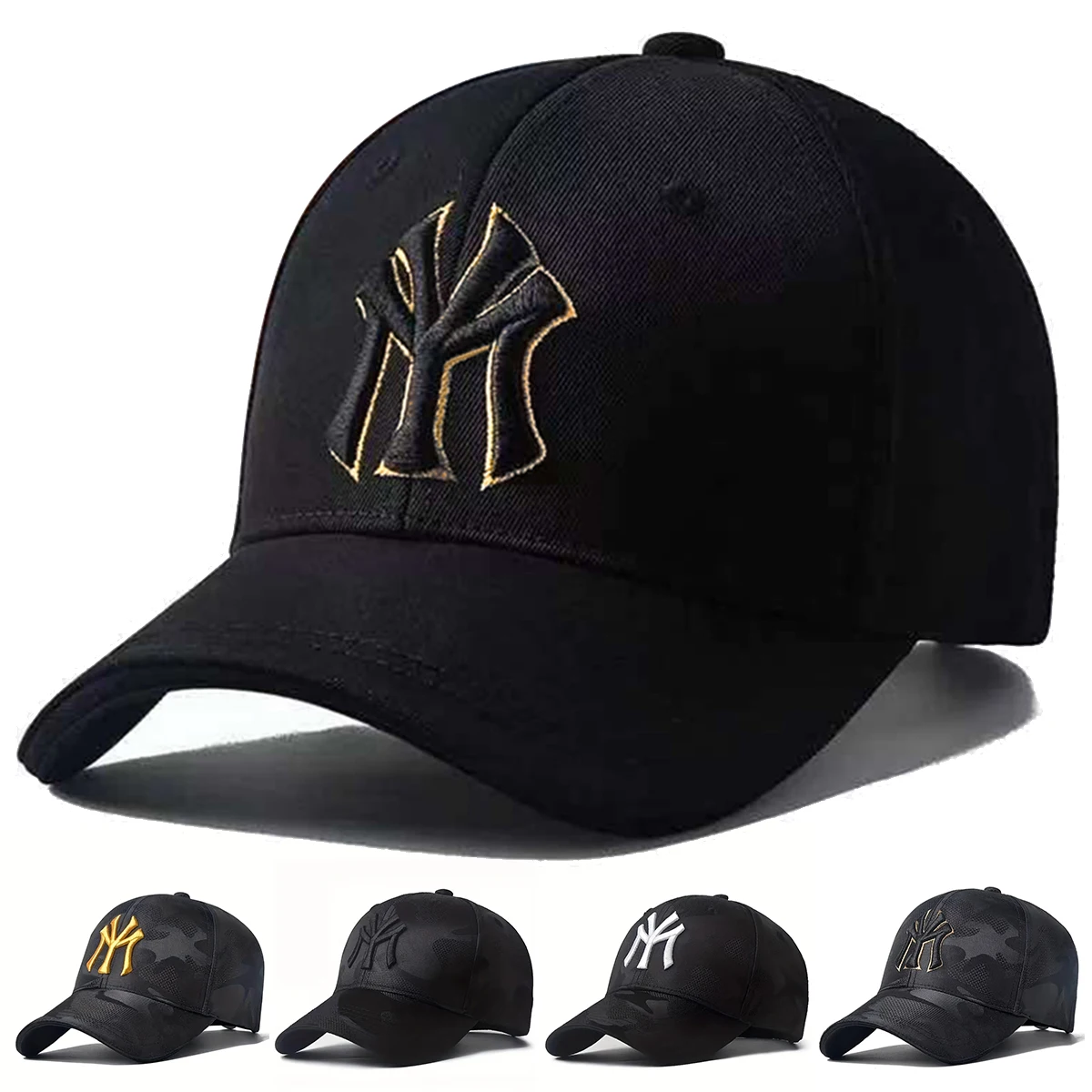 Unisex Letter Embroidery Camouflage Baseball Caps Spring and Autumn Outdoor Adjustable Casual Hats Sunscreen Hat Sports Golf Cap