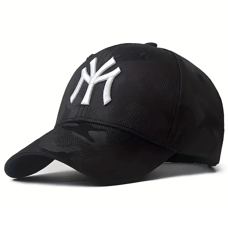 Unisex Letter Embroidery Camouflage Baseball Caps Spring and Autumn Outdoor Adjustable Casual Hats Sunscreen Hat Sports Golf Cap
