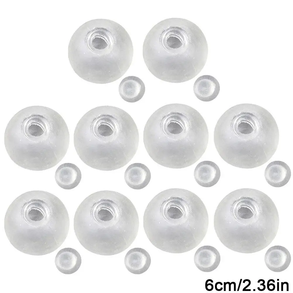 10pcs Creative Sphere Jewelry TRP Casting Molds Tools Diy Handmade Empty Ball Skin Slow Rebound Decompression Slow Rebound Toy
