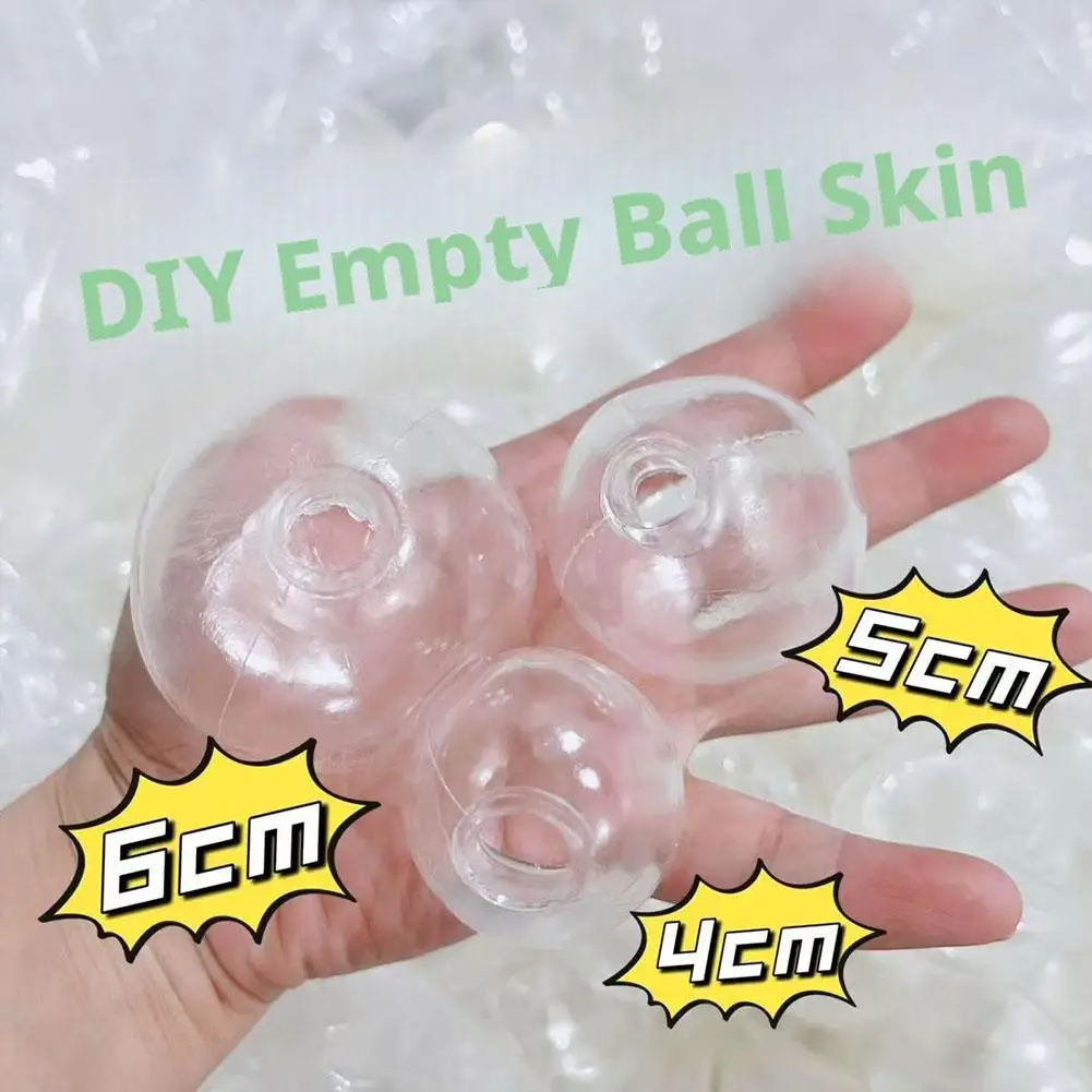10pcs Creative Sphere Jewelry TRP Casting Molds Tools Diy Handmade Empty Ball Skin Slow Rebound Decompression Slow Rebound Toy
