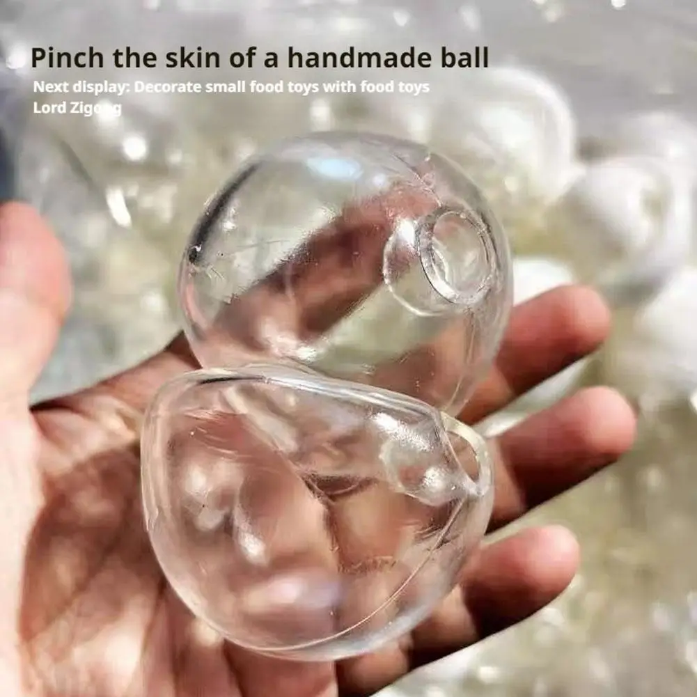 10pcs Creative Sphere Jewelry TRP Casting Molds Tools Diy Handmade Empty Ball Skin Slow Rebound Decompression Slow Rebound Toy