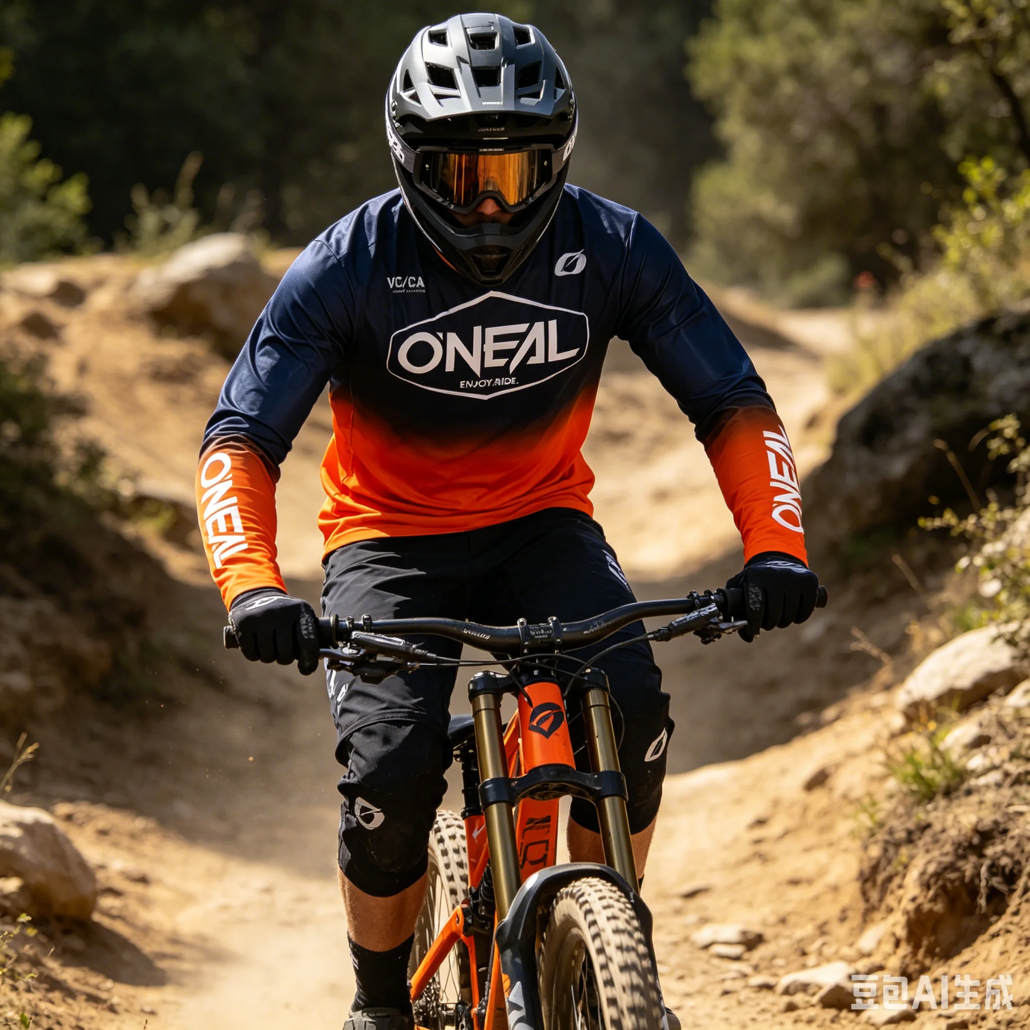 Men Downhill Racing Suit Mtb Cycling Top Mountain Bike Motocross Motorcycle Jersey Sports Clothing Breathable Quick Dry off Road