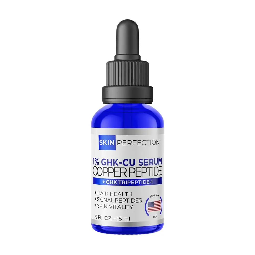 1% GHK-Cu Serum Copper Peptide Deeply Nourishing Enhance Skin Elasticity Firming Essence Antioxidant Anti-Wrinkle Facial Glowing