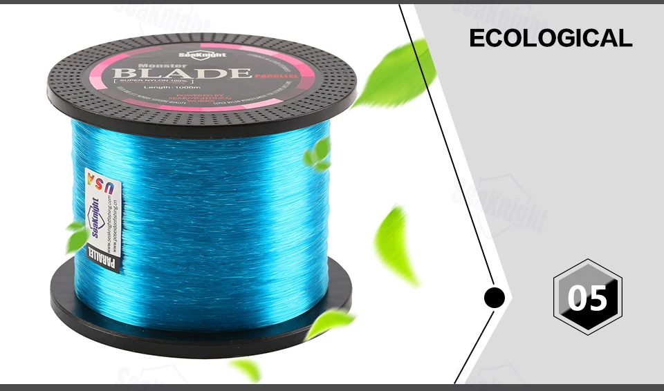 SeaKnight Brand BLADE Series 500M 1000M Nylon Line Japan Material Monofilament Fishing Line Super Strong 35LB Carp Fishing Line