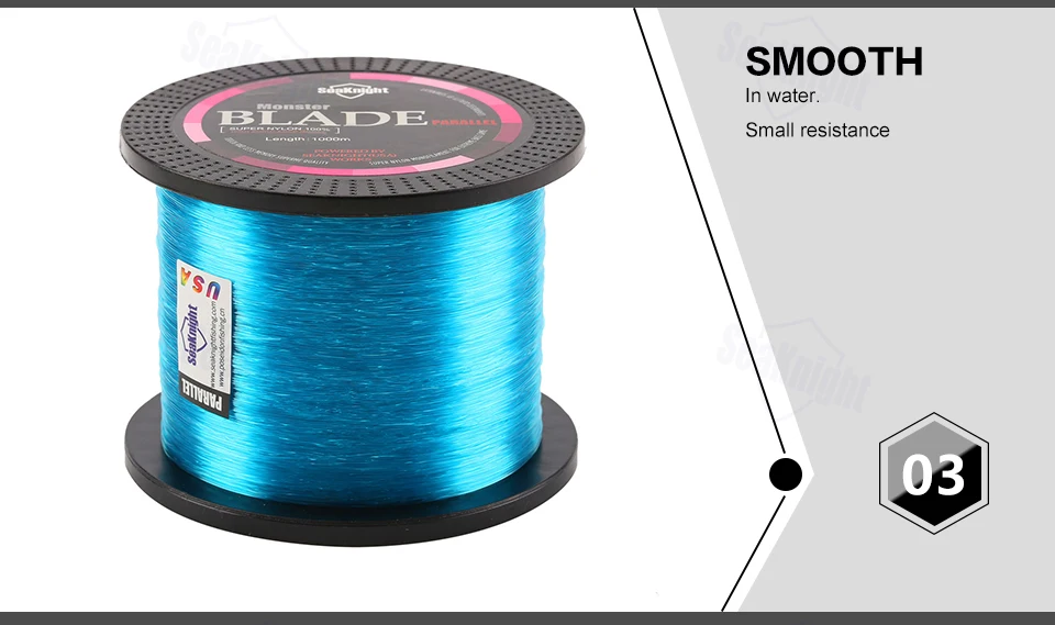SeaKnight Brand BLADE Series 500M 1000M Nylon Line Japan Material Monofilament Fishing Line Super Strong 35LB Carp Fishing Line