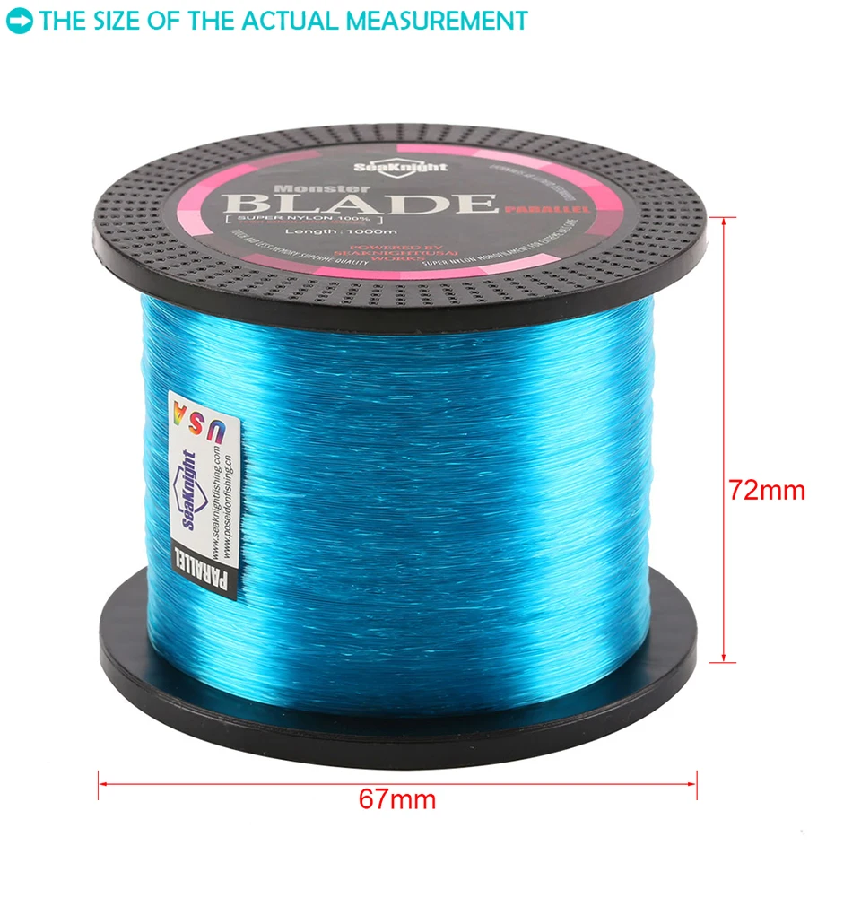 SeaKnight Brand BLADE Series 500M 1000M Nylon Line Japan Material Monofilament Fishing Line Super Strong 35LB Carp Fishing Line