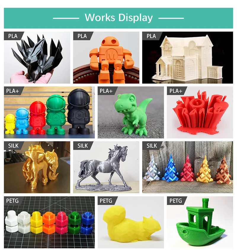 SUNLU PLA 1.75MM PLAPLUS 1KG 3D Printer Filament Arranged Neatly No Knots Non-Toxtic Biodegradable Vacuum Packaging
