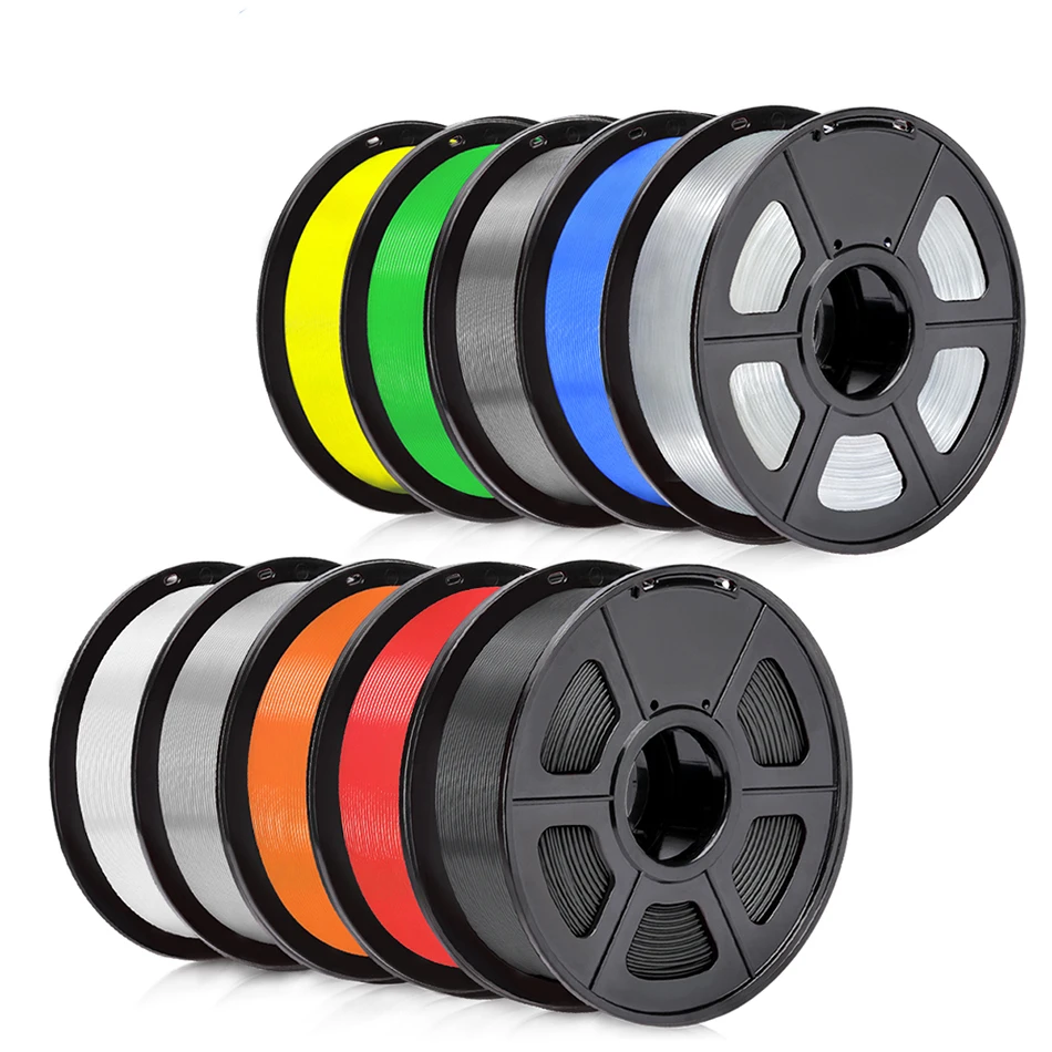SUNLU PLA 1.75MM PLAPLUS 1KG 3D Printer Filament Arranged Neatly No Knots Non-Toxtic Biodegradable Vacuum Packaging